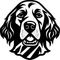 Hund - - schwarz und Weiß isoliert Symbol - - Vektor Illustration