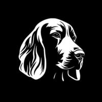 Hund - - schwarz und Weiß isoliert Symbol - - Vektor Illustration