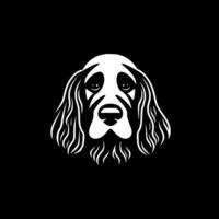 Hund - - minimalistisch und eben Logo - - Vektor Illustration