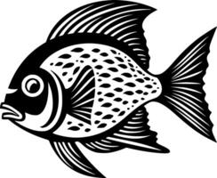 Fisch, minimalistisch und einfach Silhouette - - Vektor Illustration