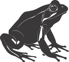 ai generiert Silhouette Frosch schwarz Farbe nur voll Körper vektor