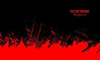 abstrakt schwarz rot Grunge Hintergrund Vektor- vektor