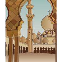 Vektor Illustration von zayed großartig Moschee