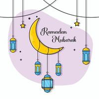 elegant Ramadan Besondere islamisch Gruß Post Design vektor