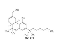 hu-210 Droge Molekül chemisch Formel Struktur vektor