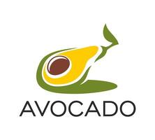 Avocado, Bauernhof Gemüse, Öl und Essen Produkt Symbol vektor