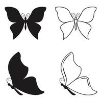 Schmetterling-Icon-Design vektor