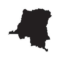 demokratisch Republik von das Kongo Karte Symbol vektor