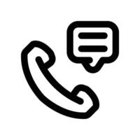 Anruf Symbol. Vektor Linie Symbol zum Ihre Webseite, Handy, Mobiltelefon, Präsentation, und Logo Design.