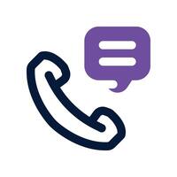 Anruf Symbol. Vektor Dual Ton Symbol zum Ihre Webseite, Handy, Mobiltelefon, Präsentation, und Logo Design.