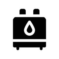 Gas Symbol. Vektor Glyphe Symbol zum Ihre Webseite, Handy, Mobiltelefon, Präsentation, und Logo Design.