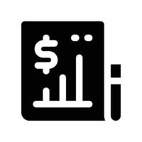 Analytik Symbol. Vektor Glyphe Symbol zum Ihre Webseite, Handy, Mobiltelefon, Präsentation, und Logo Design.