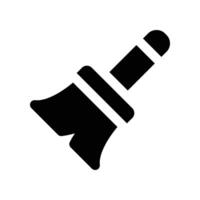 Besen Symbol. Vektor Glyphe Symbol zum Ihre Webseite, Handy, Mobiltelefon, Präsentation, und Logo Design.
