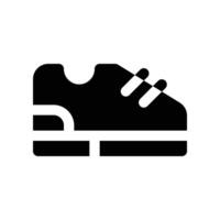 Schuh Symbol. Vektor Glyphe Symbol zum Ihre Webseite, Handy, Mobiltelefon, Präsentation, und Logo Design.