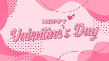 Vektor Illustration von Valentinstag Tag Vorlage. Valentinstag Poster Karte romantisch Romantik Liebe