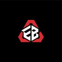 eb första logotyp esport team begrepp idéer vektor