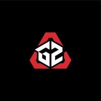 gz första logotyp esport team begrepp idéer vektor