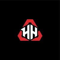 hh första logotyp esport team begrepp idéer vektor