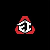 ei första logotyp esport team begrepp idéer vektor