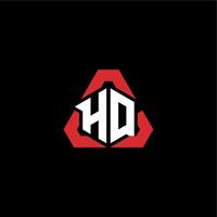 hq Initiale Logo Esport Mannschaft Konzept Ideen vektor