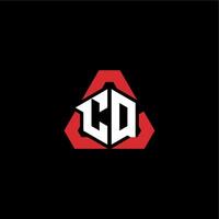 cq Initiale Logo Esport Mannschaft Konzept Ideen vektor