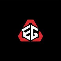 t.ex första logotyp esport team begrepp idéer vektor