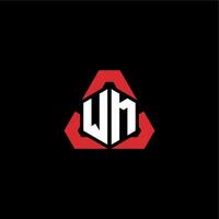 wm Initiale Logo Esport Mannschaft Konzept Ideen vektor