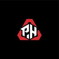 ph första logotyp esport team begrepp idéer vektor