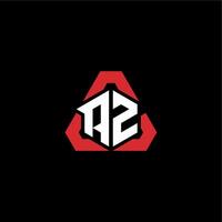 az första logotyp esport team begrepp idéer vektor