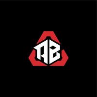 ab första logotyp esport team begrepp idéer vektor