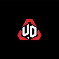 uo Initiale Logo Esport Mannschaft Konzept Ideen vektor