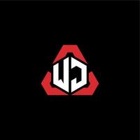 W J Initiale Logo Esport Mannschaft Konzept Ideen vektor