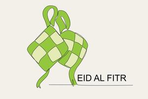 Ketupak Symbol von eid al fitr vektor