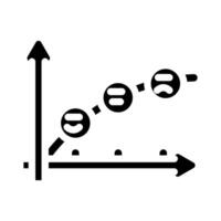 hick Gesetz ux ui Design Glyphe Symbol Vektor Illustration