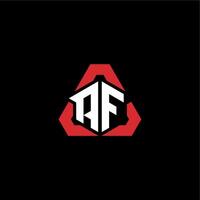 af Initiale Logo Esport Mannschaft Konzept Ideen vektor