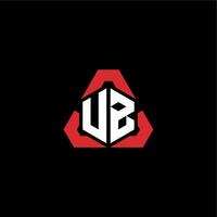 vb Initiale Logo Esport Mannschaft Konzept Ideen vektor