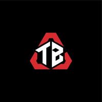 tb första logotyp esport team begrepp idéer vektor