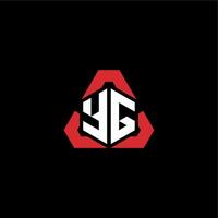 yg Initiale Logo Esport Mannschaft Konzept Ideen vektor