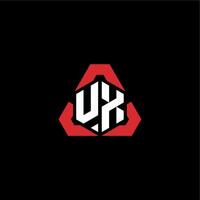 ux Initiale Logo Esport Mannschaft Konzept Ideen vektor