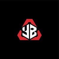 yb första logotyp esport team begrepp idéer vektor