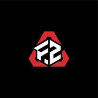 F Z första logotyp esport team begrepp idéer vektor