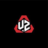 uz första logotyp esport team begrepp idéer vektor