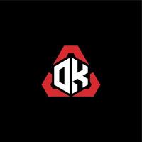 in Ordnung Initiale Logo Esport Mannschaft Konzept Ideen vektor