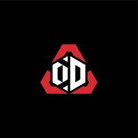 dd första logotyp esport team begrepp idéer vektor