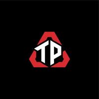 tp första logotyp esport team begrepp idéer vektor