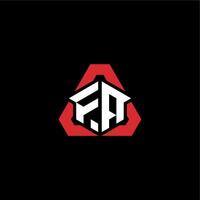 fa första logotyp esport team begrepp idéer vektor