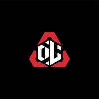 dl Initiale Logo Esport Mannschaft Konzept Ideen vektor