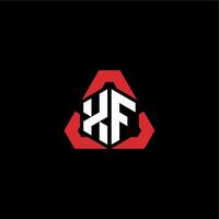 xf Initiale Logo Esport Mannschaft Konzept Ideen vektor