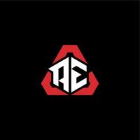 ae Initiale Logo Esport Mannschaft Konzept Ideen vektor