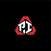 pi första logotyp esport team begrepp idéer vektor